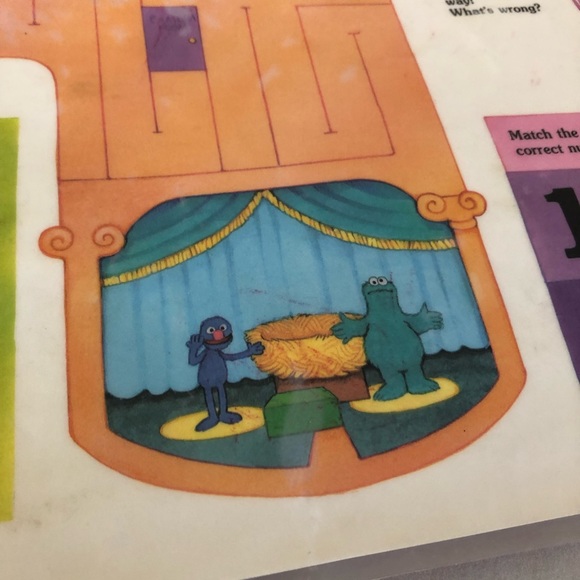 🆓 - 🥀 Donating Soon 🥀 - (1982) Sesame Street Placemat - Free With Purchase - Picture 9 of 11